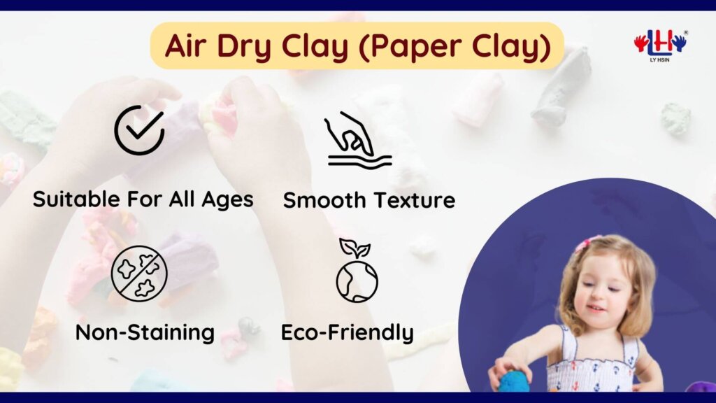 Colorful Air Dry Clay Brown 250g