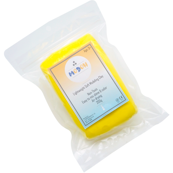 product image of soft clay yellow 200g