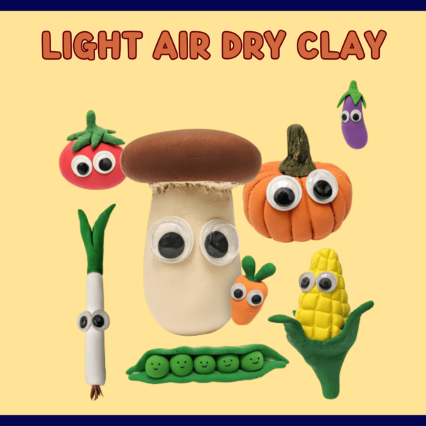 artwork of soft clay vegetable