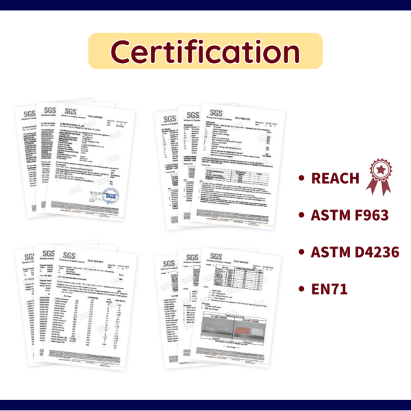 certification of soft air dry clay