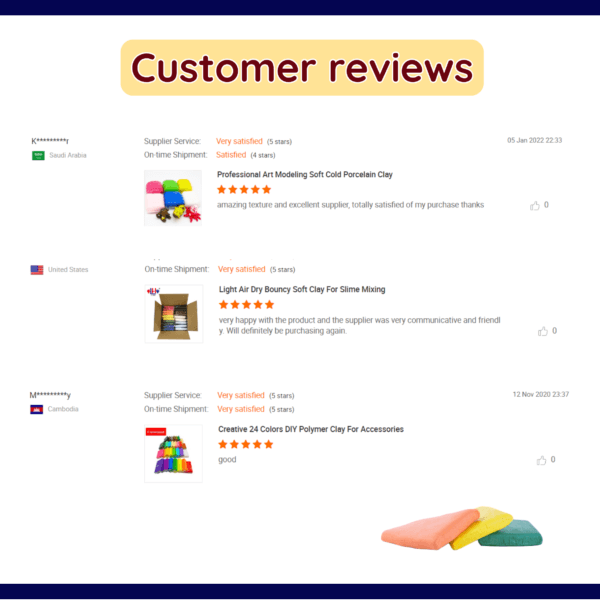 customer reviews of soft air dry clay