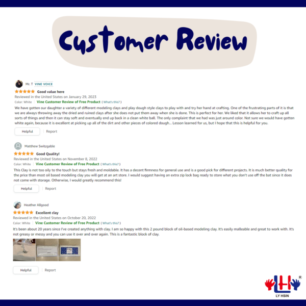 oil modeling clay customer review
