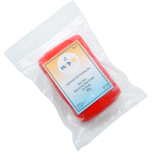 product image soft clay red 200g