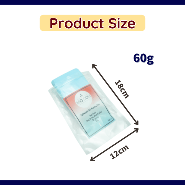 soft air dry clay product size light blue 60g