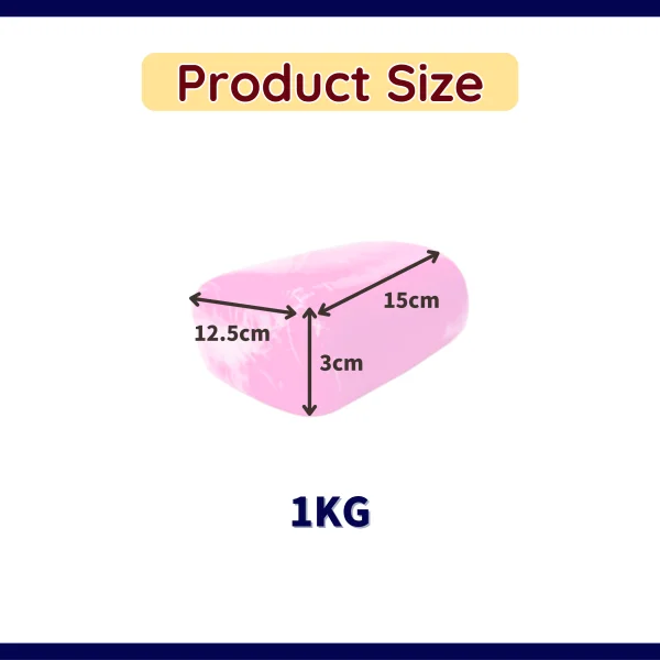 product size of Porcelain Clay 1KG