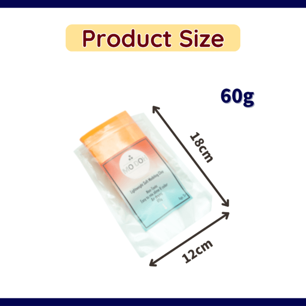 soft air dry clay product size orange 60g