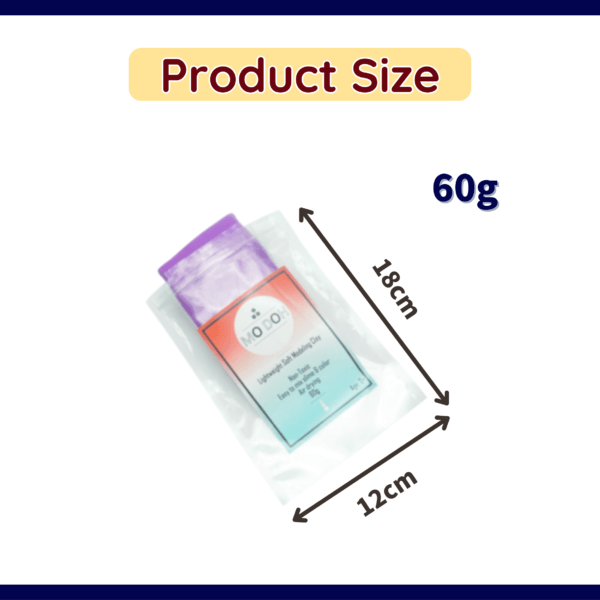 soft air dry clay product size purple 60g