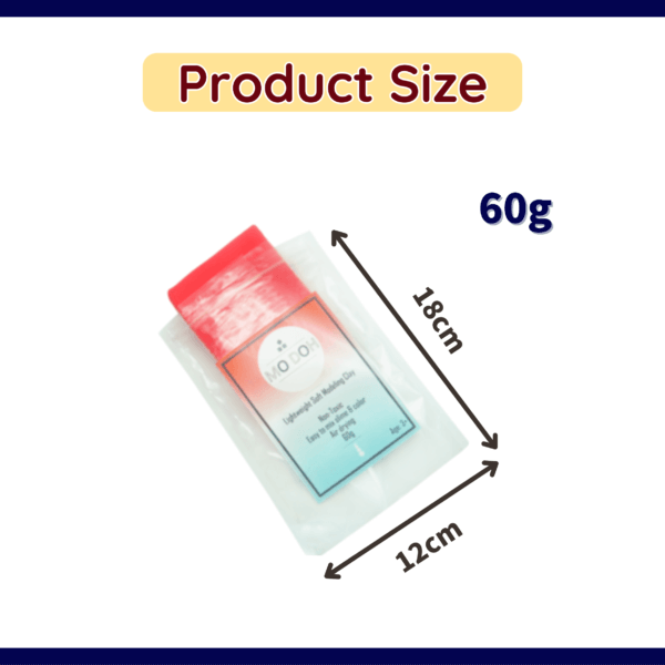 soft air dry clay product size red 60g
