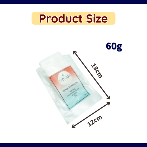 soft air dry clay product size white 60g