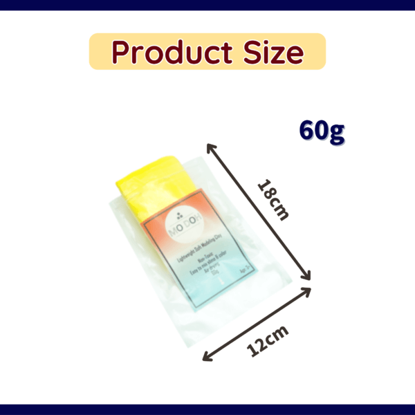 soft air dry clay product size yellow 60g