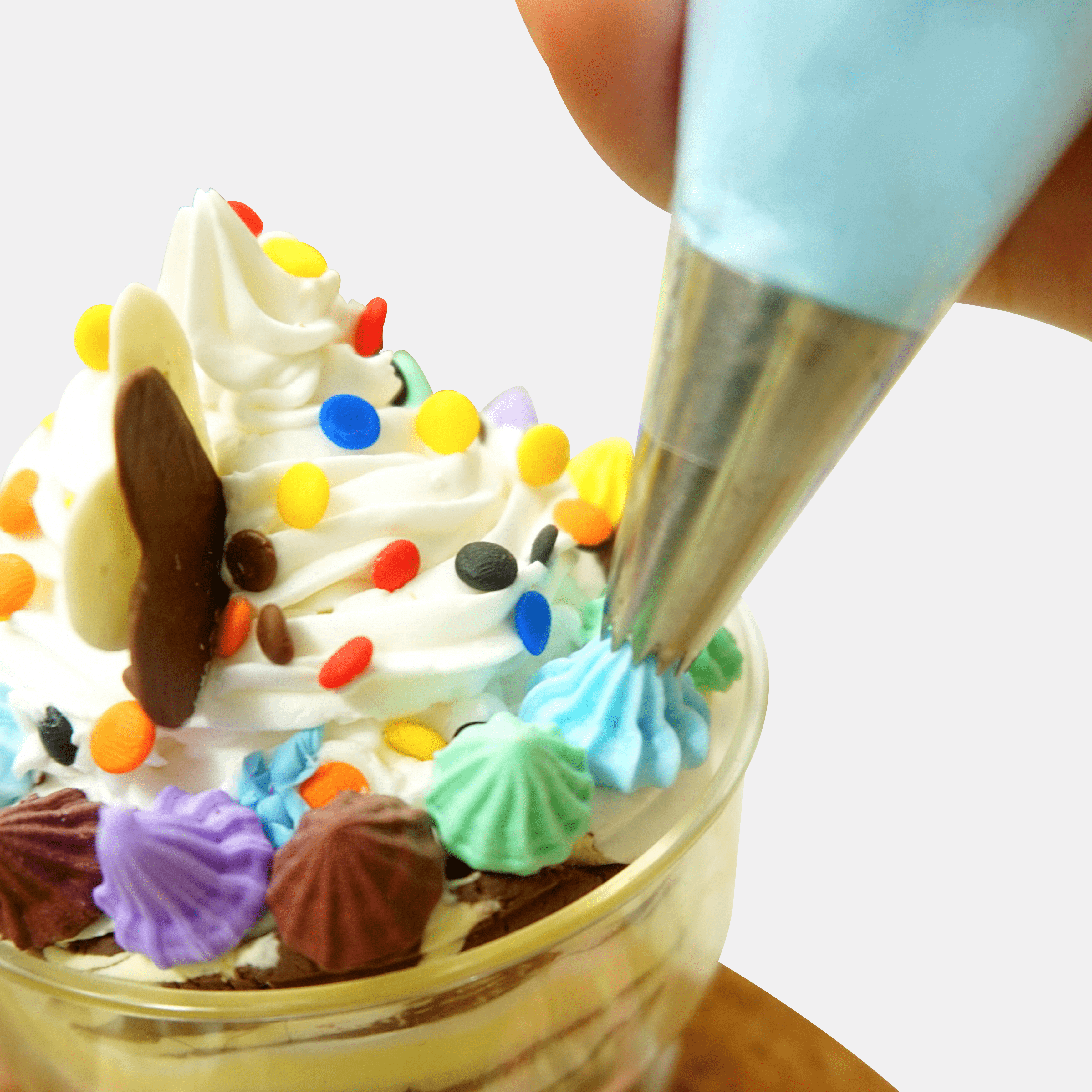whipped cream clay picture