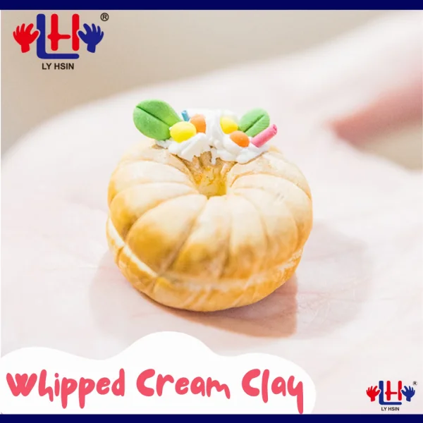 whipped cream clay pumpkin