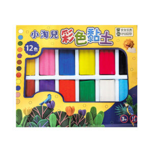 12 Colorful Oil Modeling Clay Set