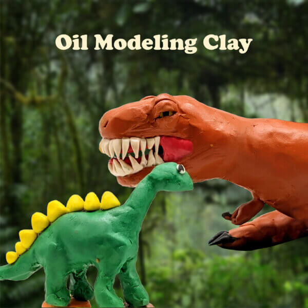 oily clay dinasour