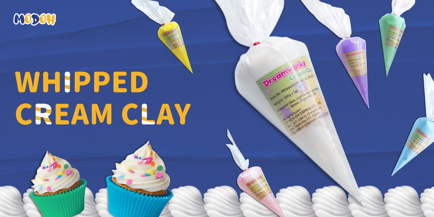 What is Fake Whipped Cream? How to use whipped cream clay? 5 ideas for incredible whipped cream clay!